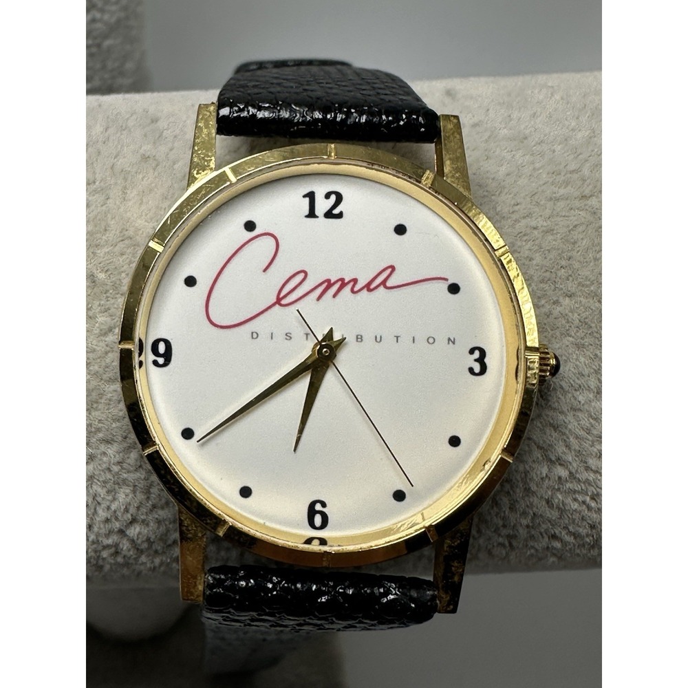 Cema Distribution Watch New Battery 32MM 7.75" Leather‎ Band N79